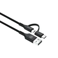 Micro-USB male to USB male cable